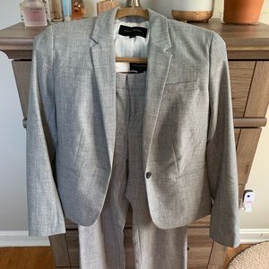 Banana republic grey suit size two.
